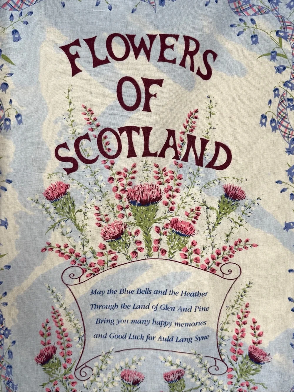 VTG Glen Appin Scotland Kitchen Towels Lot of 2 Scottish Tea Towels Cotton UK